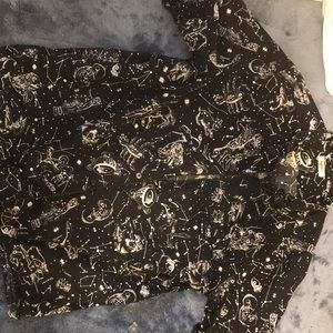 Valentino zodiac print button down